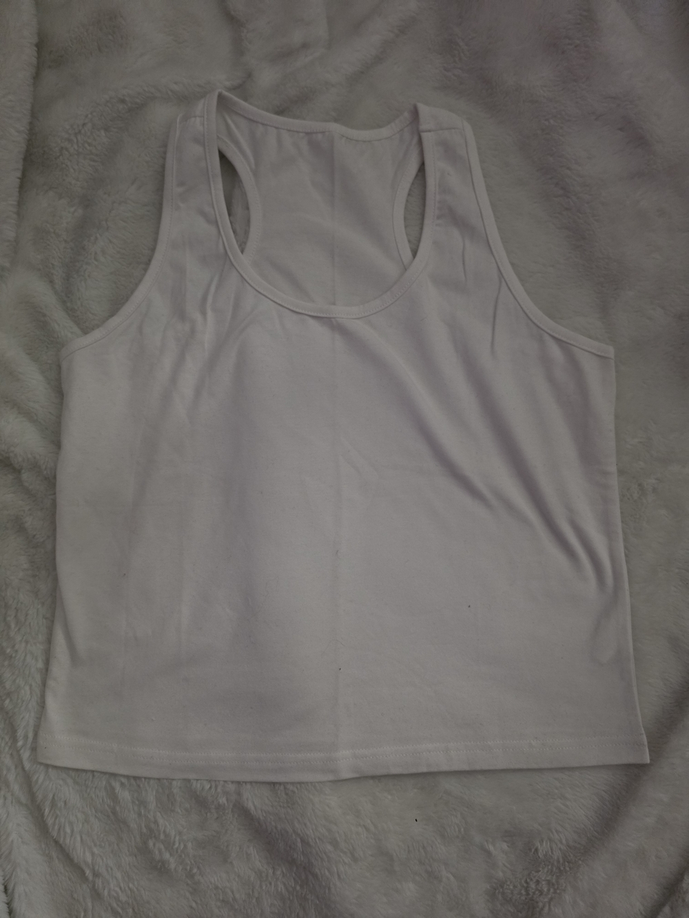 Classic Women's White Cropped Tank Top